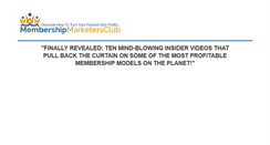 Desktop Screenshot of membershipmarketersclub.com